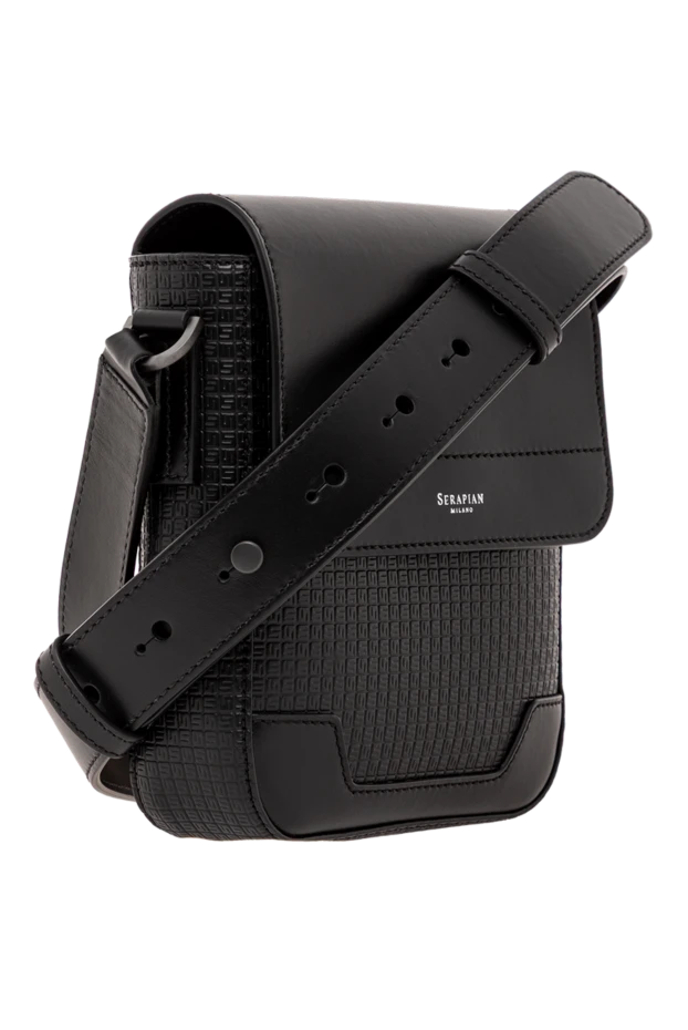 Serapian маленькая сумка-мессенджер с клапаном из ткани stepan синего цвета 190660 - фото 2