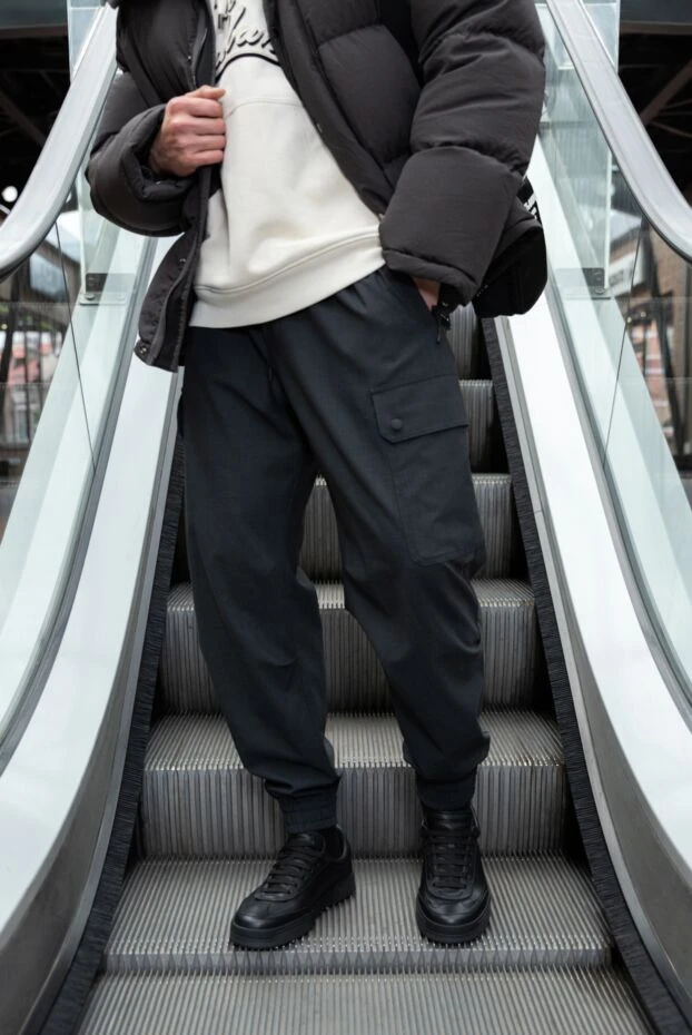 Dolce & Gabbana жамау қалталы, белдік белдігі бар сұр түсті ерлерге арналған жүк шалбары
190666 - фото 2