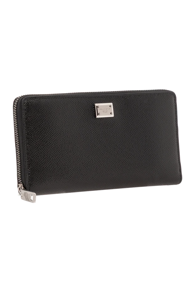 Dolce & Gabbana calfskin leather wallet with a branded plaque and all-around zip.
 190669 - photo 3