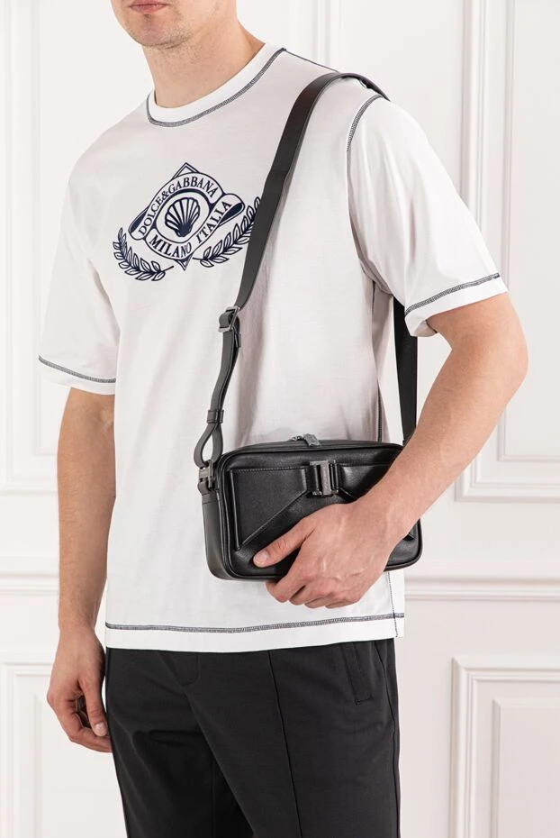 Dolce & Gabbana calfskin crossbody bag with branded plaque 190670 - photo 2