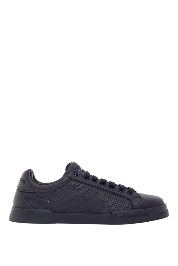 Dolce & Gabbana portofino light strobel calfskin sneakers blue mens
190677 - photo 1