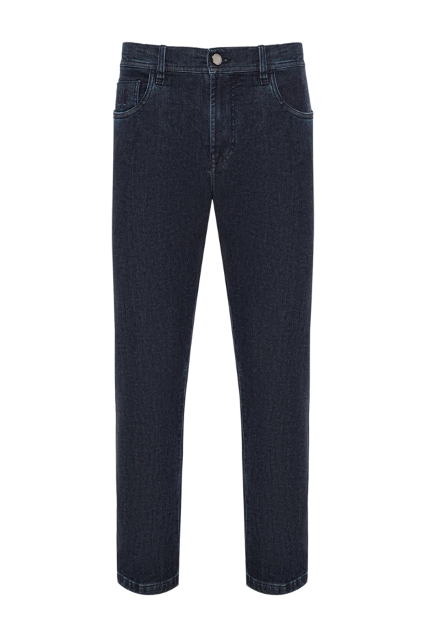 Scissor Scriptor deep blue jeans with a crocodile patch 190681 - photo 1