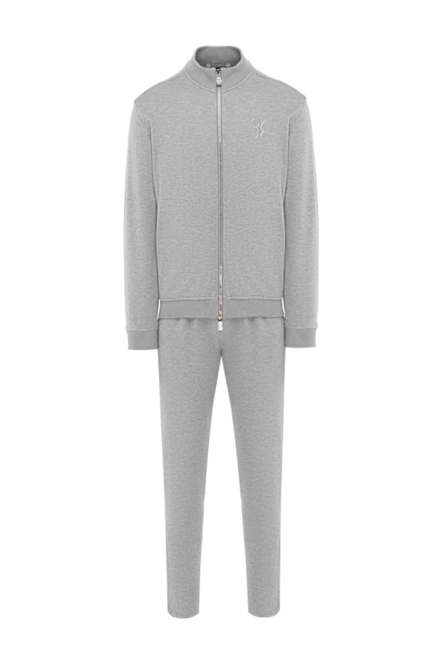 Men's light gray tracksuit made of soft knitwear
- photo 1