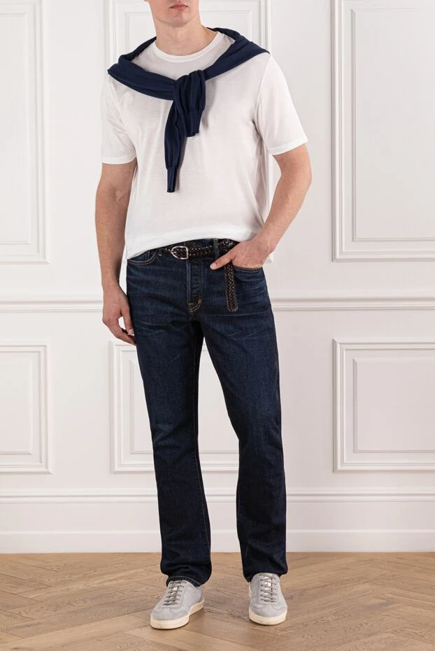 Cesare di Napoli basic white t-shirt with a round neck and short sleeves 190740 - photo 2