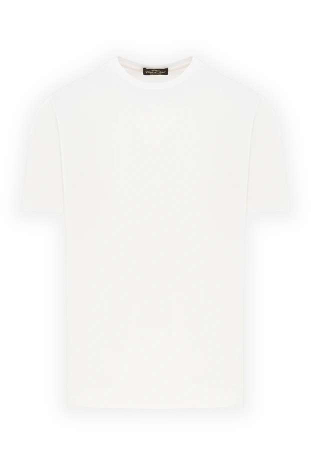 Белая футболка мужская хлопковая с мягкой текстурой - фото 1