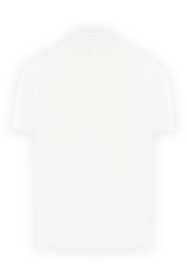 Cesare di Napoli белая футболка мужская хлопковая с мягкой текстурой 190769 - фото 2