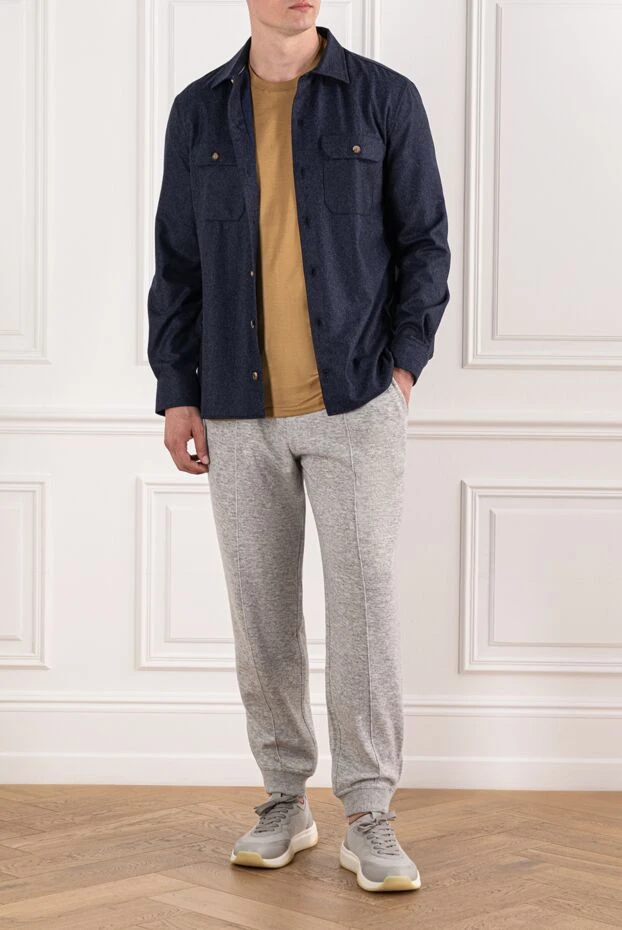 Cesare di Napoli футболка мужская хлопковая горчично-жёлтая с мягкой текстурой 190779 - фото 2