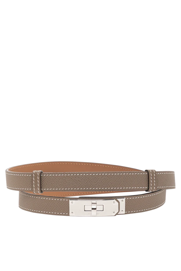 Келли 18 белбеу қоңыр Эпсом бұзау терісі - фото 1