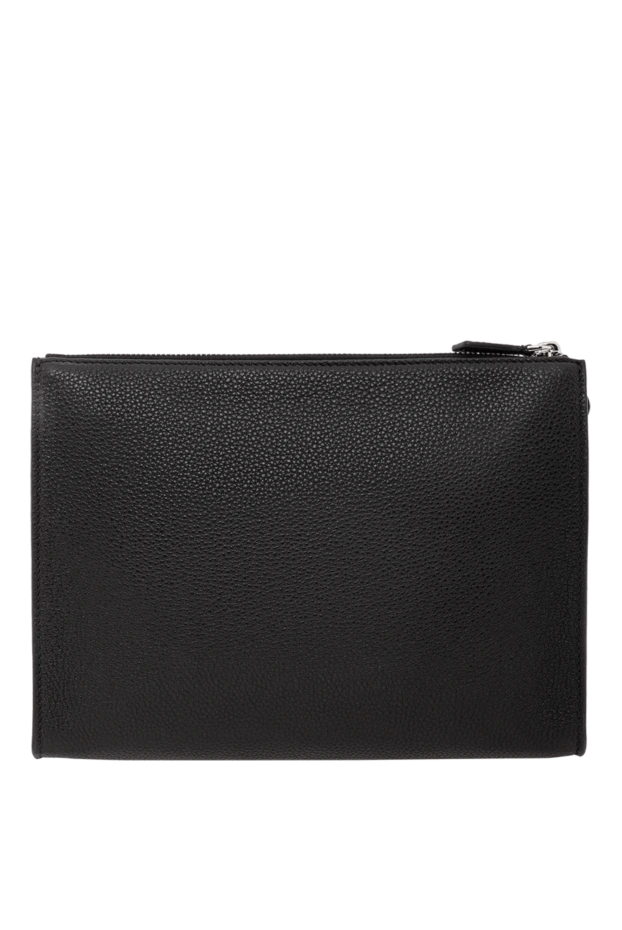 Serapian мужской черный клатч из кожи cachemire с отделкой mosaico 190818 - фото 3