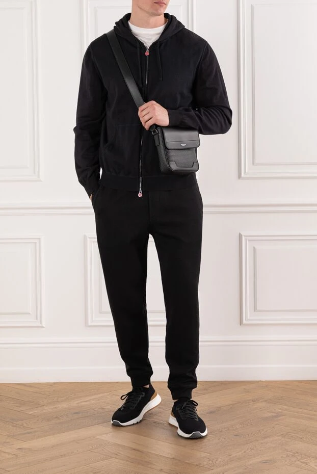 Kiton ерлерге арналған қара мақтадан жасалған найзағай капюшон 190822 - фото 2