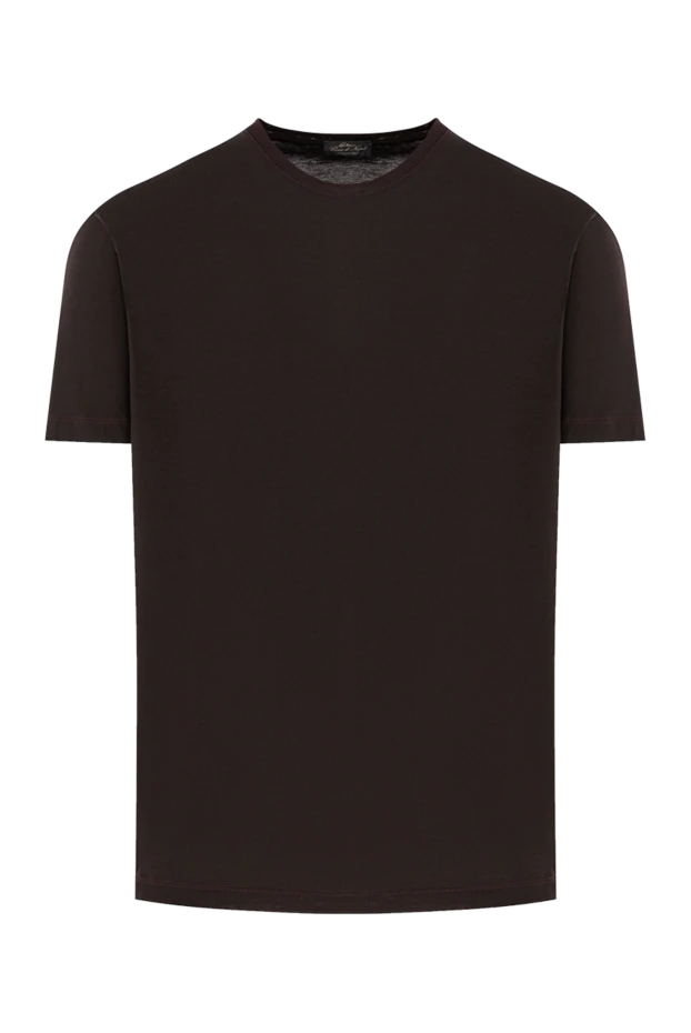 Қоңыр қоңыр мақтадан тігілген футболка - фото 1