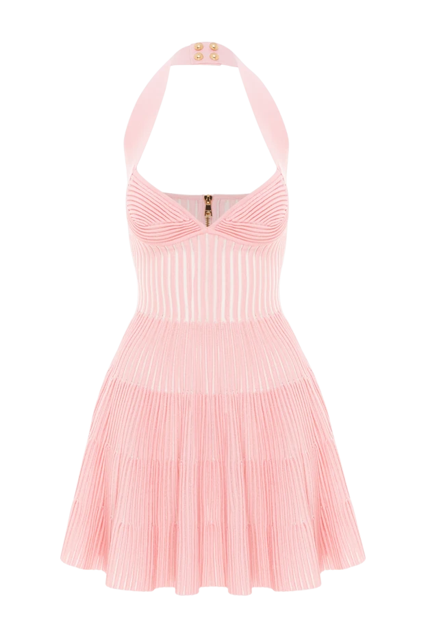 А-тәрізді текстуралы қызғылт джерси көйлек
- фото 1