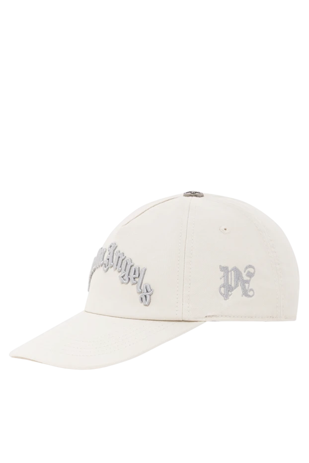 Palm Angels бейсболка хлопковая молочная с объёмной вышивкой 190849 - фото 3