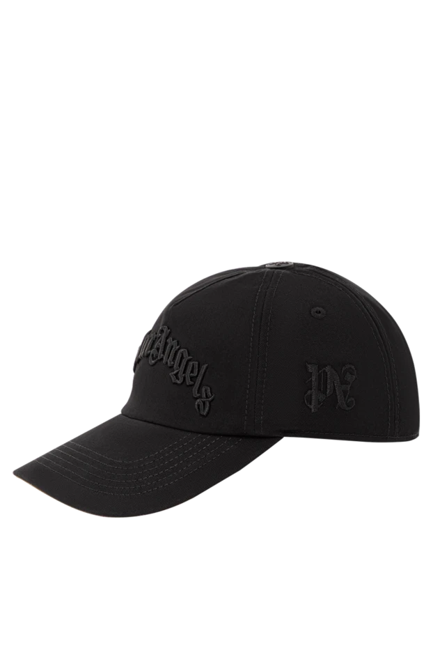 Palm Angels бейсболка хлопковая чёрная с объёмной вышивкой 190851 - фото 3