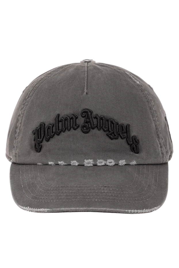 Сұр түсті мақтадан жасалған бейсбол қалпақшасы, 3D кестелері бар - фото 1