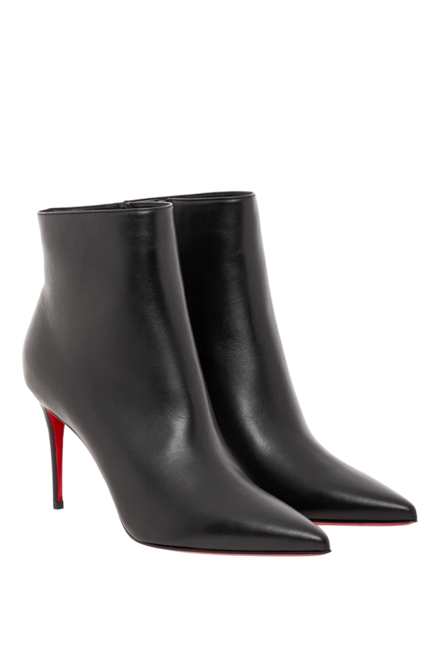 Christian Louboutin женские ботинки so kate booty из чёрной телячьей кожи на тонком каблуке 190866 - фото 3