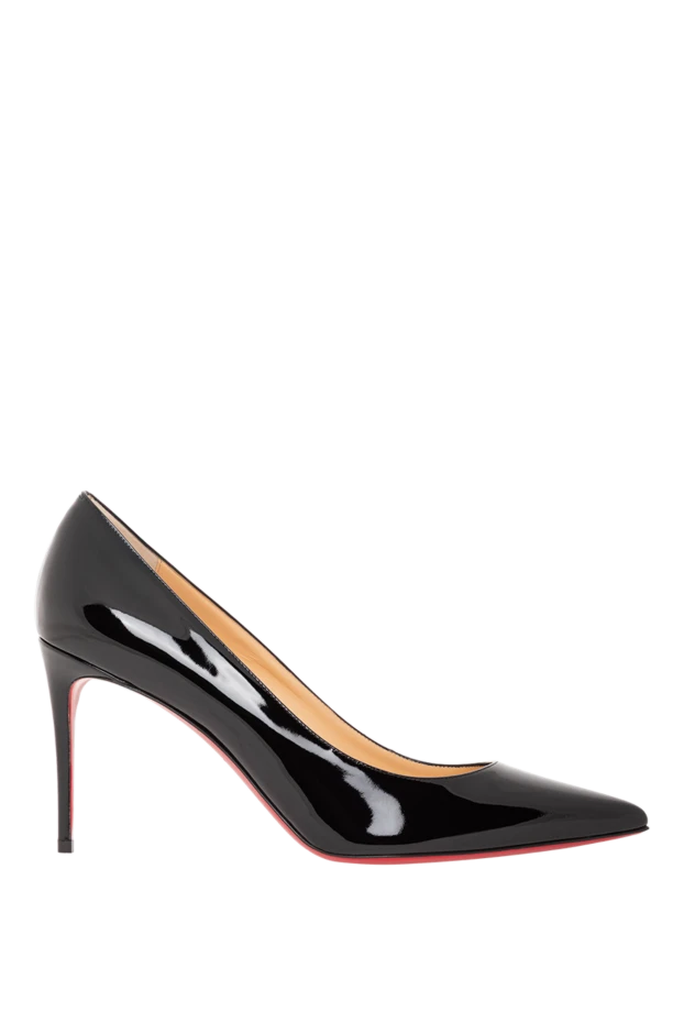 Жылтыр қара лактан жасалған әйелдердің классикалық Кейт туфлиі - фото 1