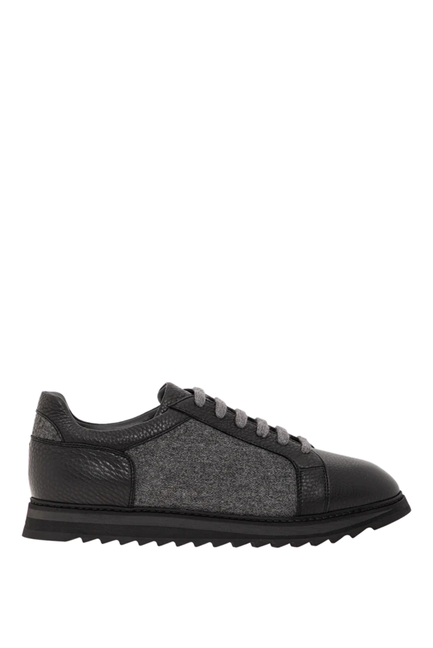 Табаны қырлы былғары және тоқыма кроссовки
- фото 1