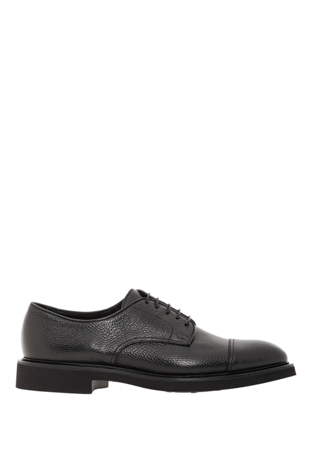 Classic derby shoes in full-grain leather with a glossy toe cap - photo 1