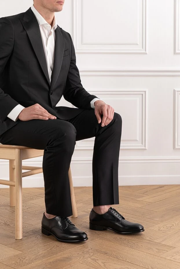 Жылтыр қабаты бар қара бизнес оксфордтары - фото 2