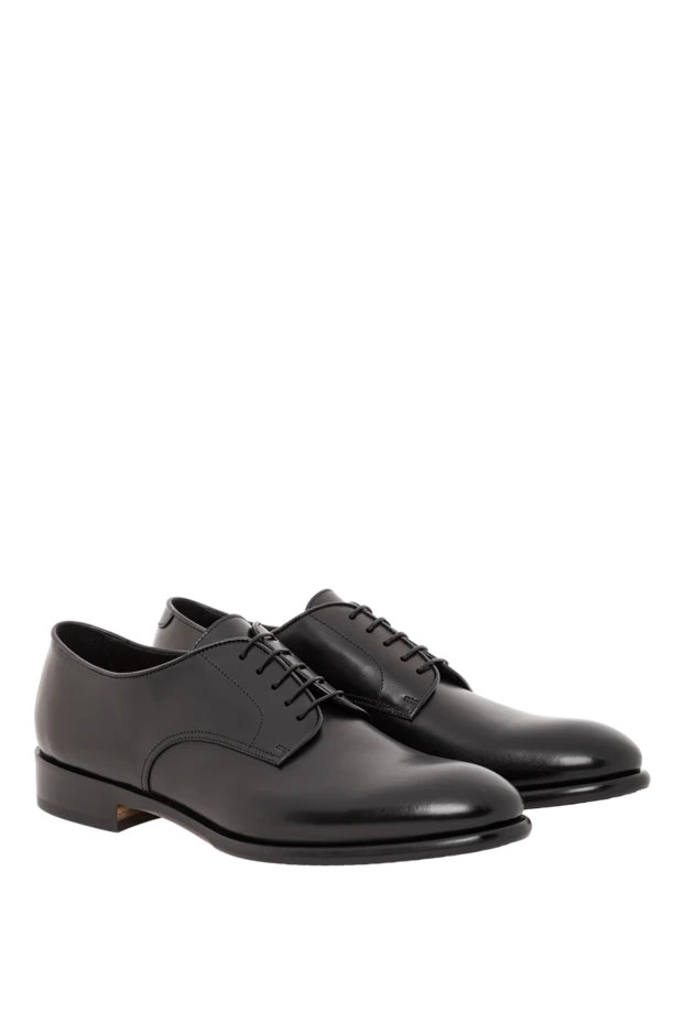 Doucal`s оксфорды деловые черные с глянцевым блеском 190896 - фото 3