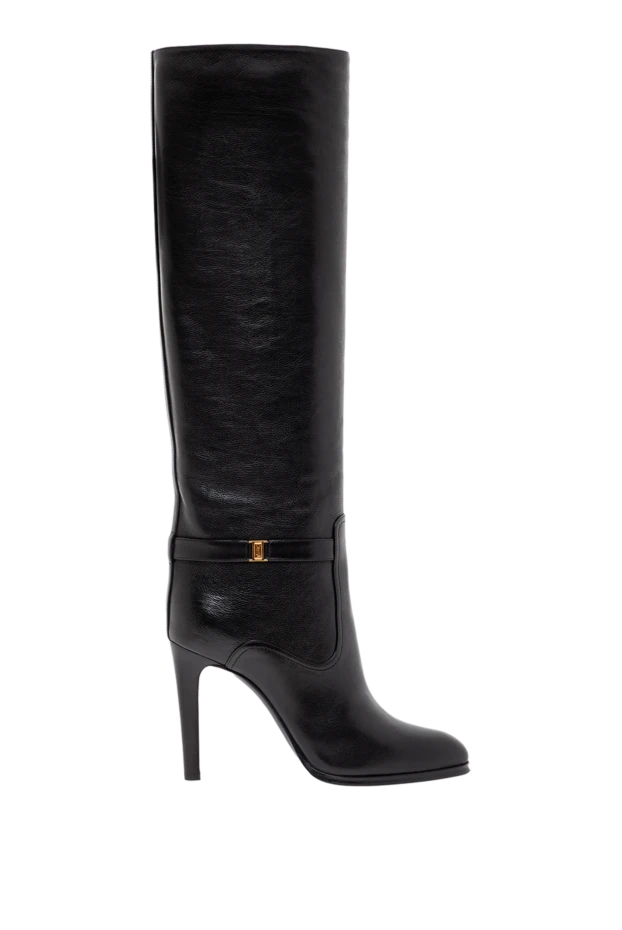 Ботильоны на шпильке Diane из зернистой кожи - фото 1