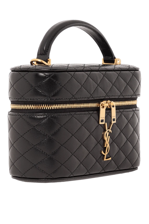 Saint Laurent сумка-кошелек gaby из овчины с ромбовидной стежкой 190904 - фото 3