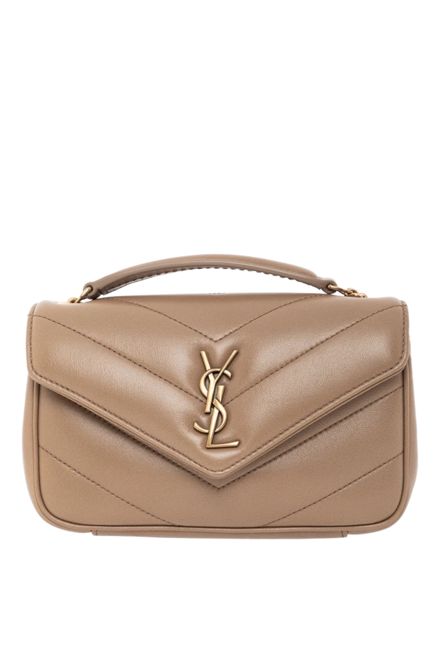 Saint Laurent loulou mini lambskin chain bag in brown 190907 - photo 1