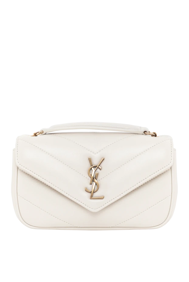 Saint Laurent loulou mini lambskin chain bag in white 190908 - photo 1