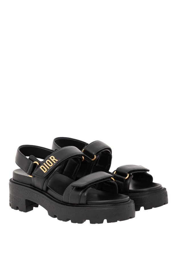 Dior soft leather sandals with wide straps and a platform 190938 - photo 3