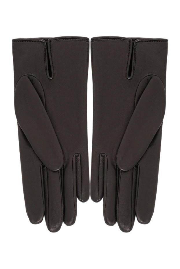 Dior перчатки женские кожаные чёрные с золотистыми заклёпками
 190946 - фото 3