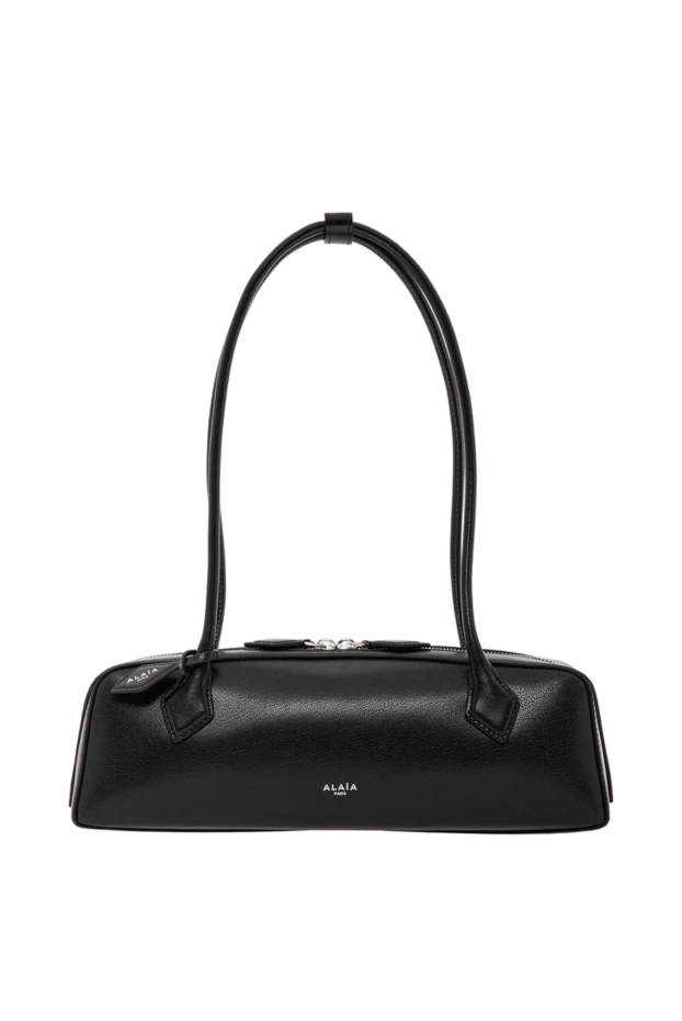 Le Teckel әйелдердің қара ешкі былғары иық сөмкесі - фото 1