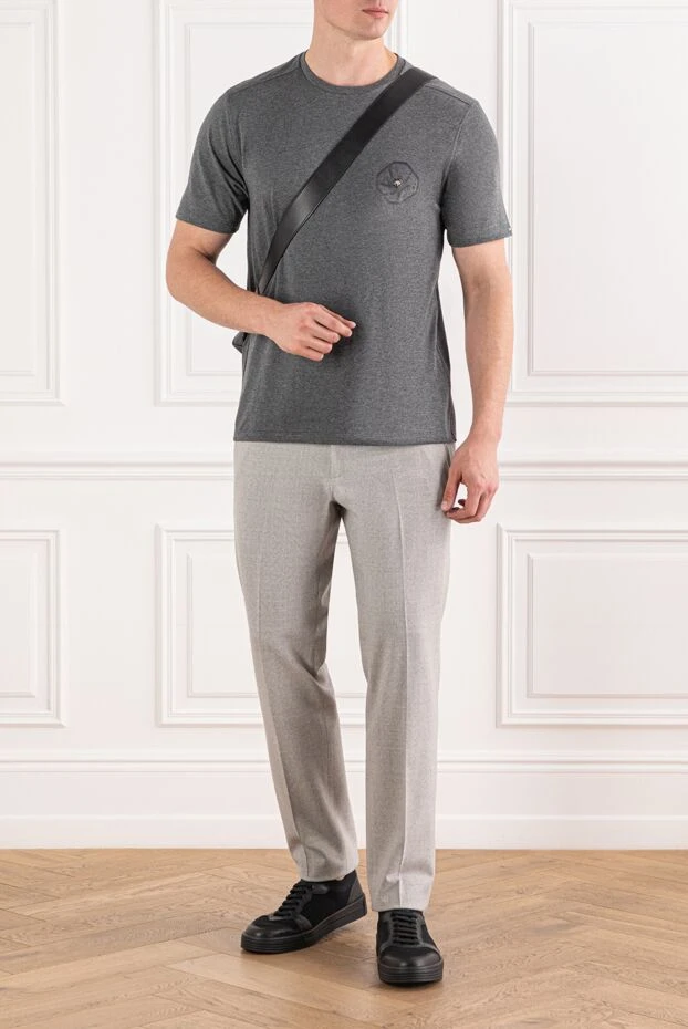 Stefano Ricci premium cotton t-shirt with minimalist detailing on the chest 191062 - photo 2