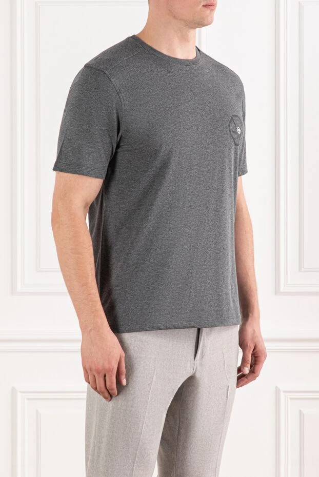 Stefano Ricci premium cotton t-shirt with minimalist detailing on the chest 191062 - photo 3