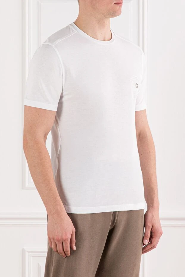 Stefano Ricci white cotton t-shirt with a 3d patch 191066 - photo 3