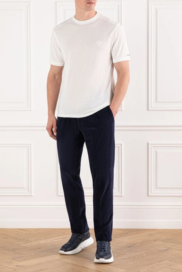 Stefano Ricci ivory t-shirt with a delicate texture
191071 - photo 2