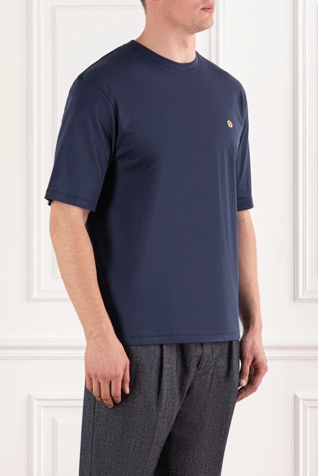 Stefano Ricci soft jersey t-shirt with a gold emblem
 191074 - photo 3
