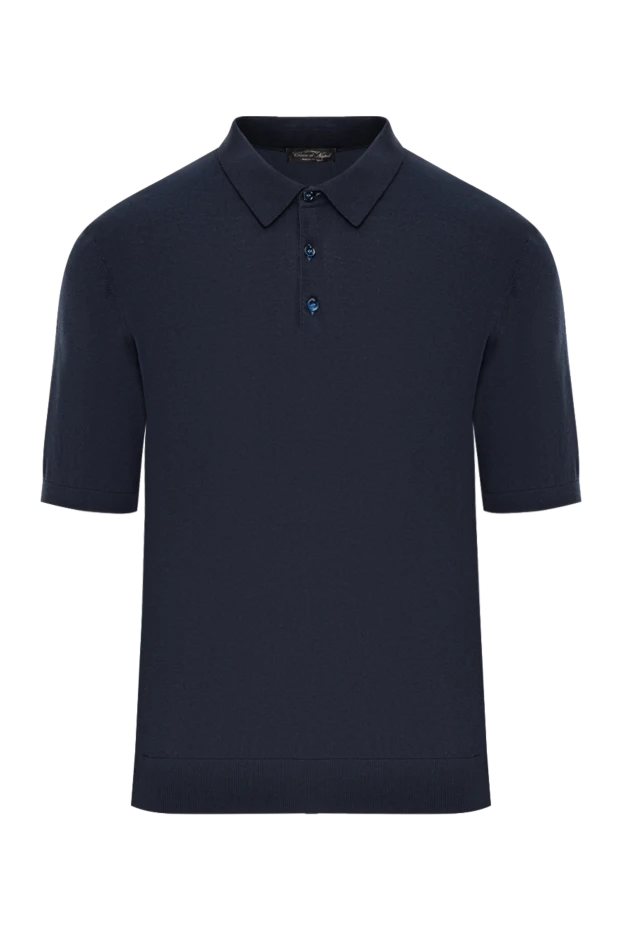 Қою көк реңктегі жұқа мақтадан тігілген поло жейде
- фото 1