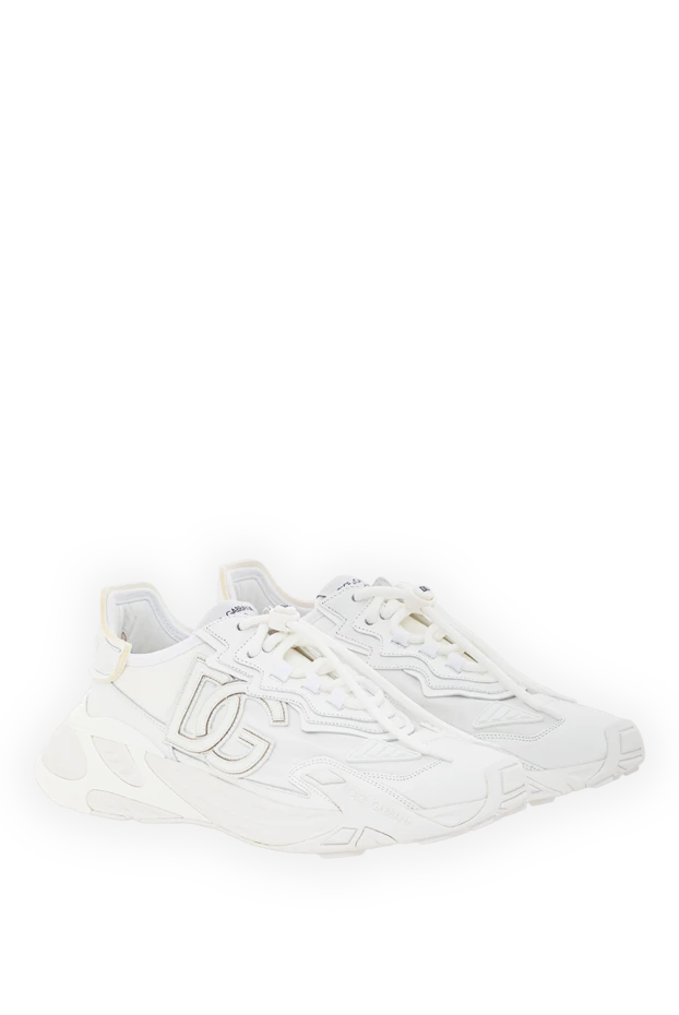 Dolce & Gabbana dynamic day ақ вискоза матадан жасалған жылдам кроссовкалар 191111 - фото 3