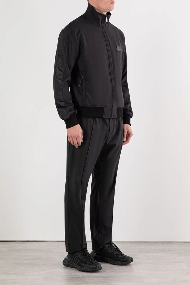 Dolce & Gabbana прогулочный костюм из шерстяного полотна мужской черный 191117 - фото 3