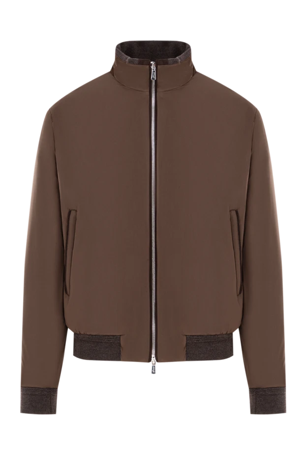 Insulated chocolate-colored jacket with soft lining - photo 1