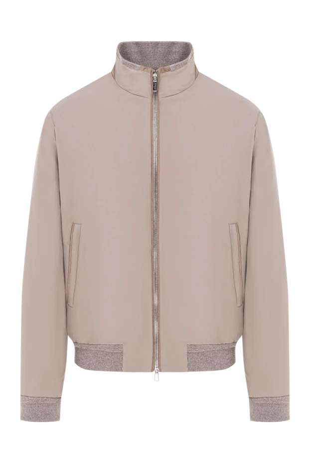 Утепленная куртка бежевого оттенка с мягкой подкладкой - фото 1