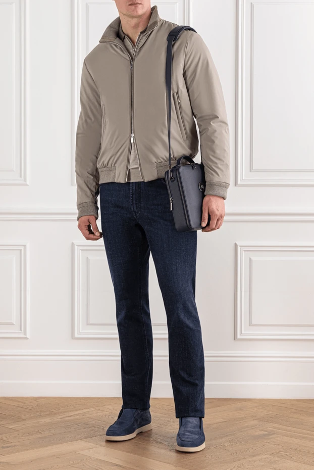 Lenoci insulated jacket in beige with soft lining 191131 - photo 2