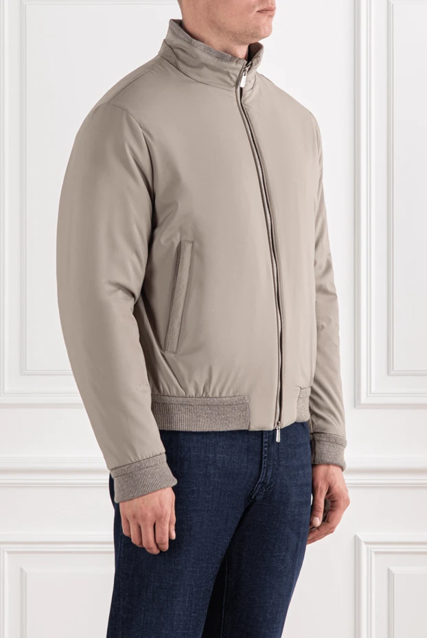 Lenoci insulated jacket in beige with soft lining 191131 - photo 3