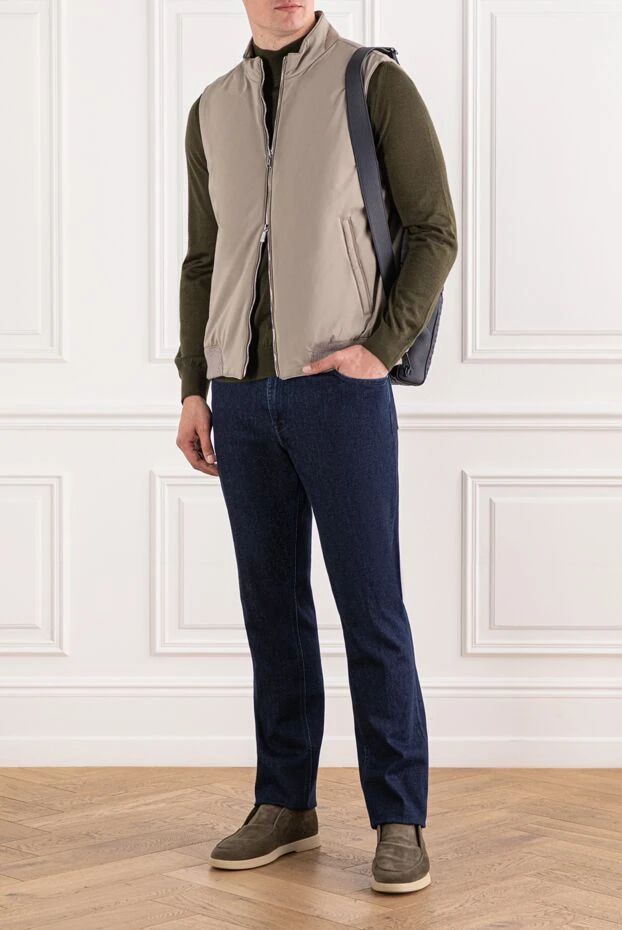 Lenoci minimalist beige vest in a sleek design 191136 - photo 2