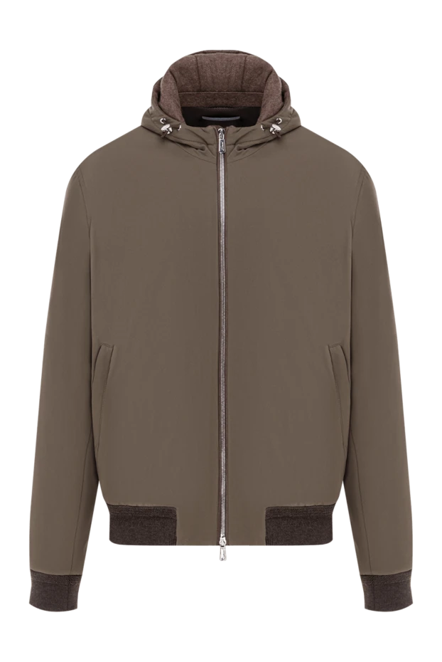 Минималистикалық кесілген бежевый және зәйтүн түсті күрте - фото 1