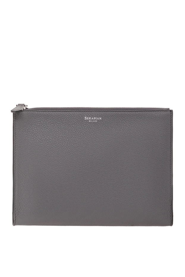 Сұр түсті кашемир былғарыдан жасалған білезік ілінісу - фото 1