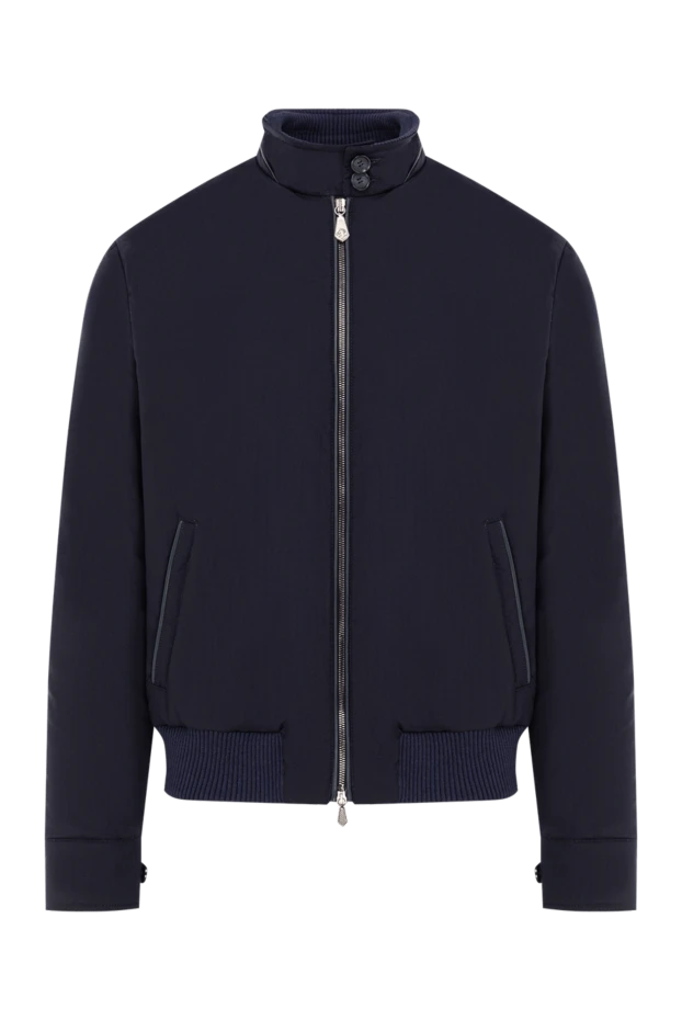 Утепленная куртка-бомбер с высоким воротником и карманами на планке - фото 1