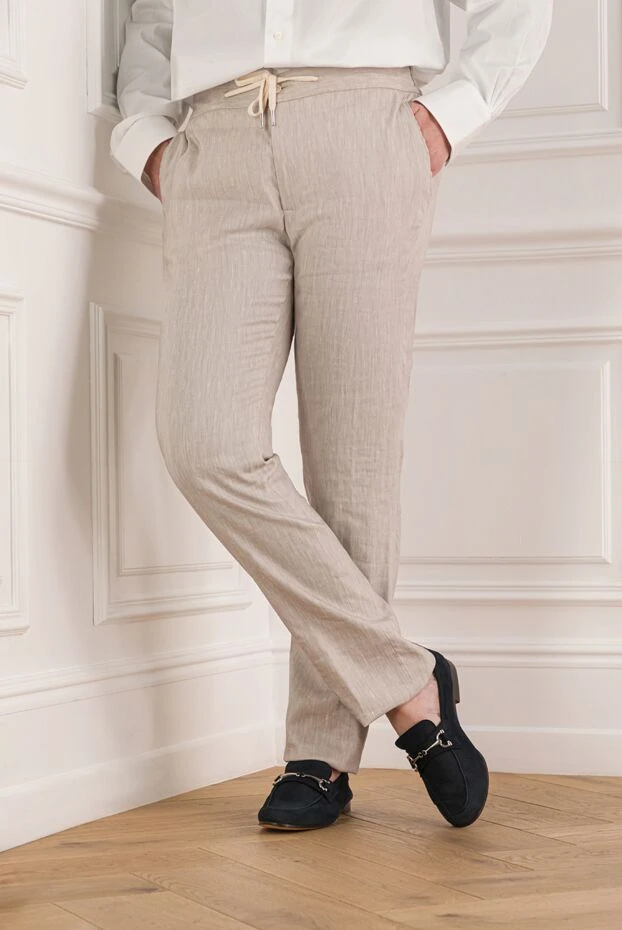 Andrea Ventura лоферы из тёмно синей замши с серебристой пряжкой 191257 - фото 2