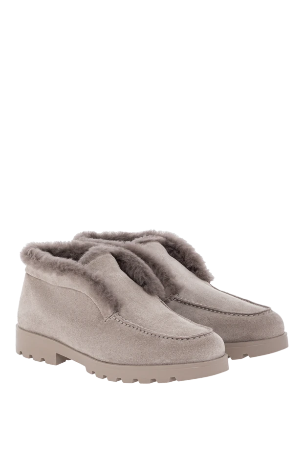 Santoni күдері жүні бар әйелдердің сұр күдері шөлді етіктері
 191263 - фото 2